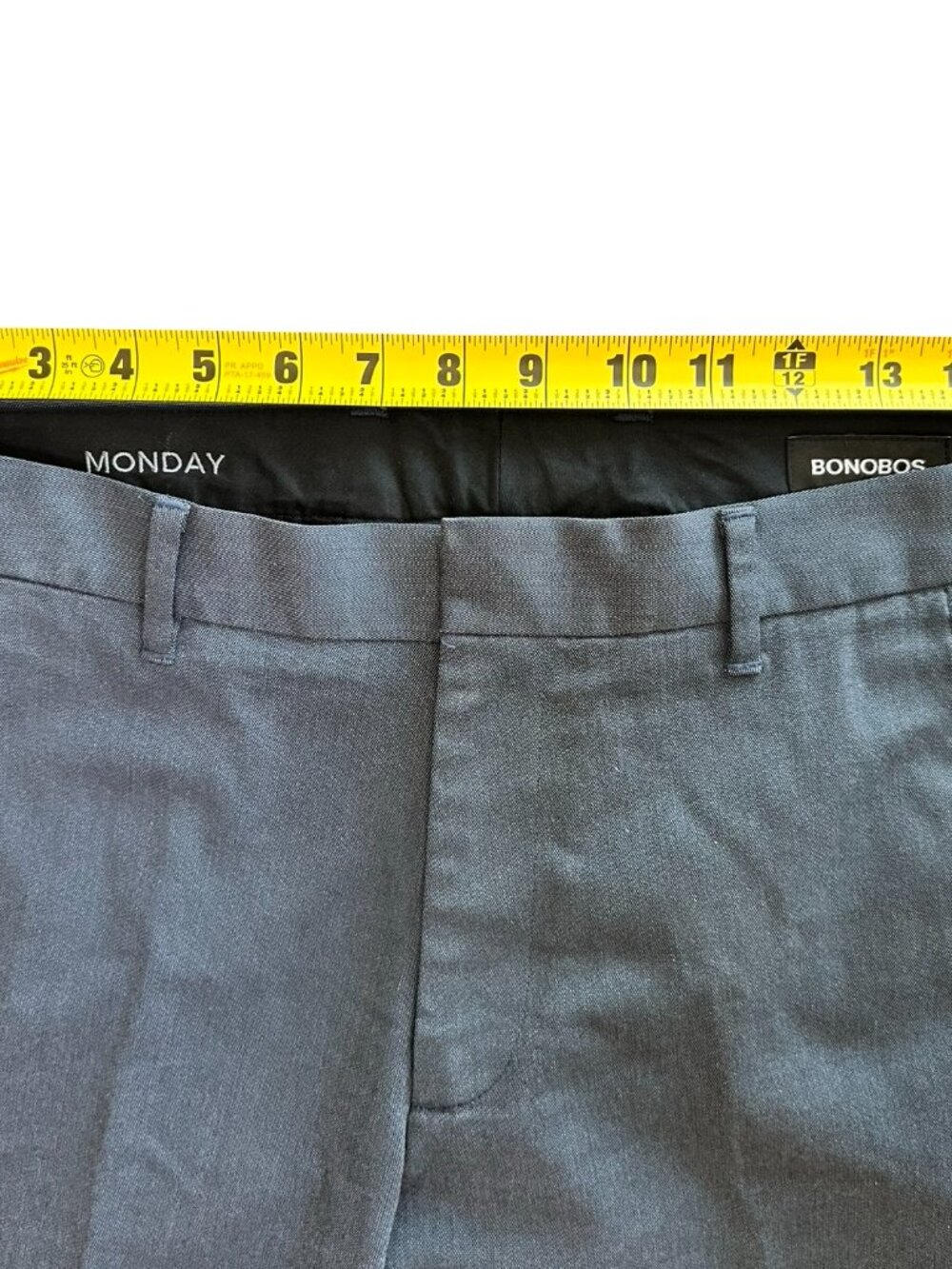 Bonobos Monday Pants Mens 31x32 Navy Straight Leg Stretch Tailored Dress Slacks - Picture 8 of 10